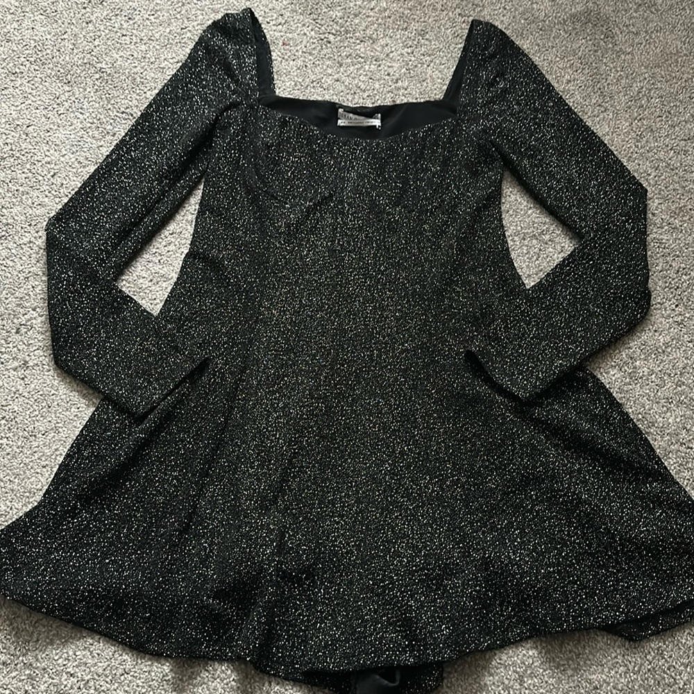 urban outfitters sparkly black romper